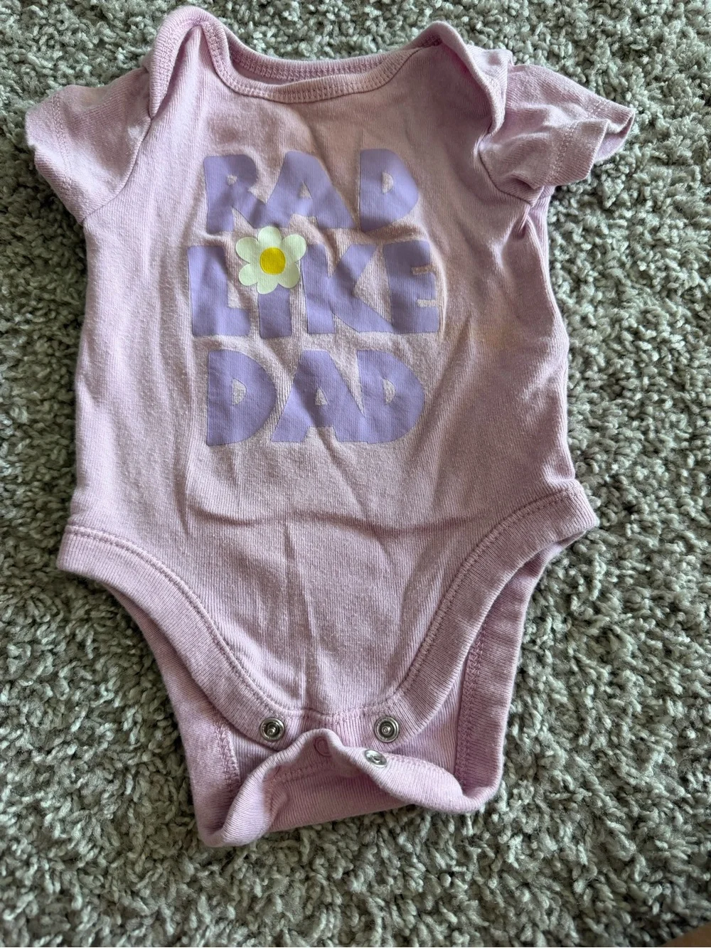 Carter's Baby Girls Multi Pink White Navy One-Piece Bodysuits Lot